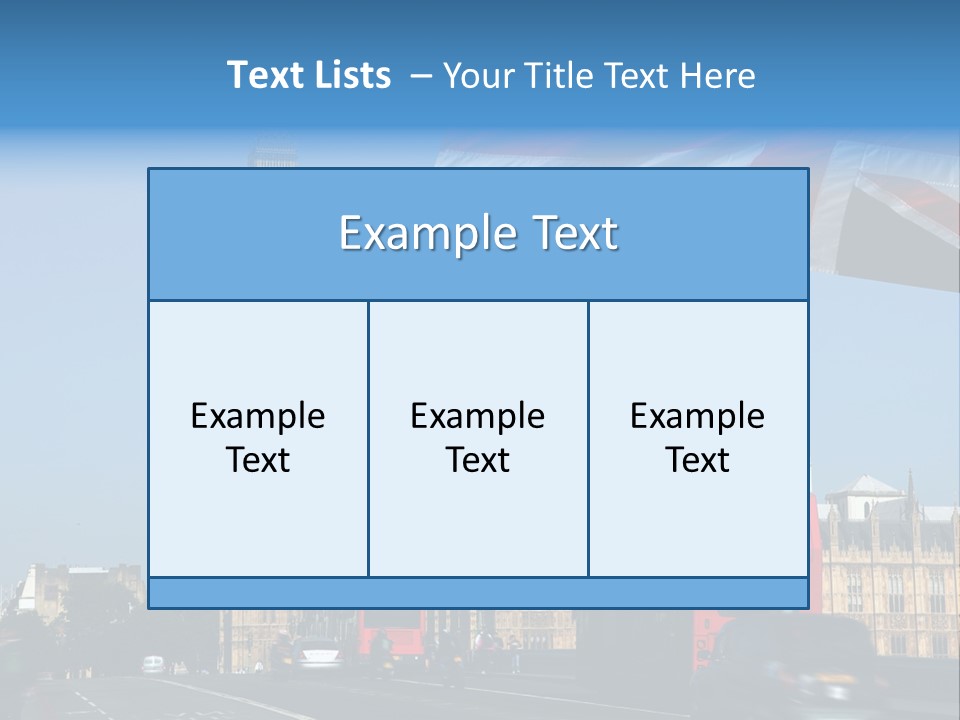 Tower Famous Westminster PowerPoint Template