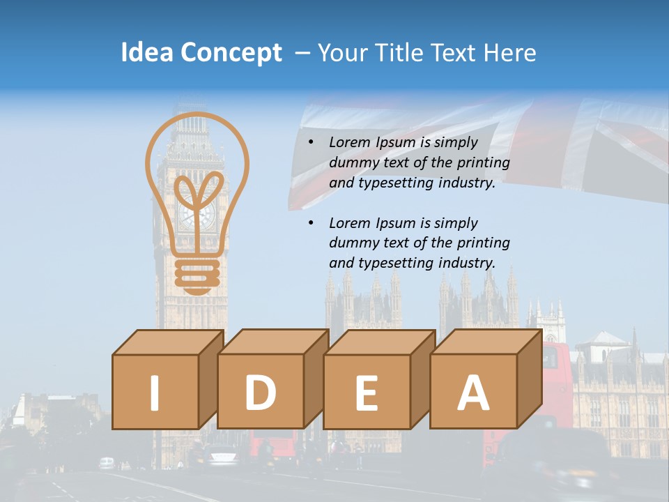 Tower Famous Westminster PowerPoint Template