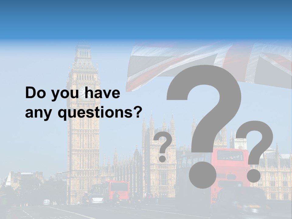 Tower Famous Westminster PowerPoint Template