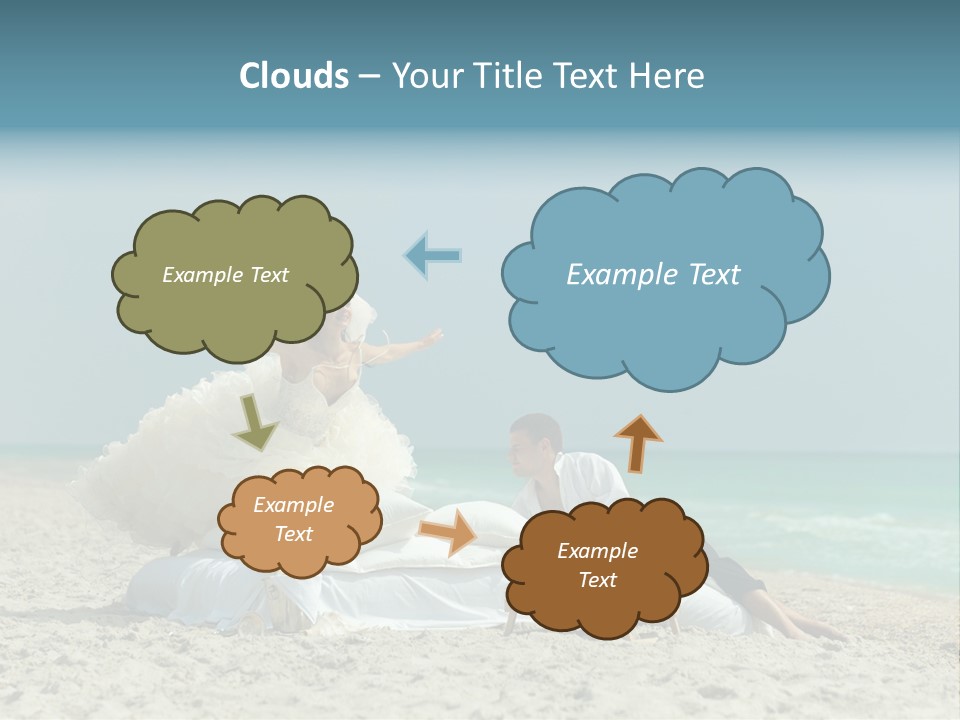 Celebration Wing Marriage PowerPoint Template