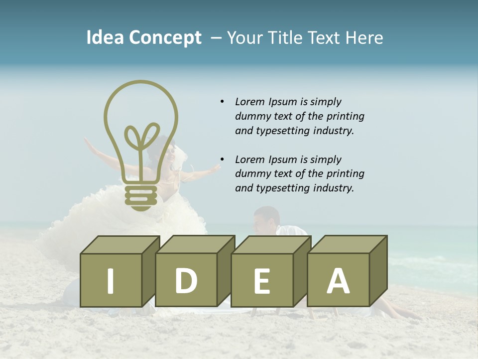 Celebration Wing Marriage PowerPoint Template