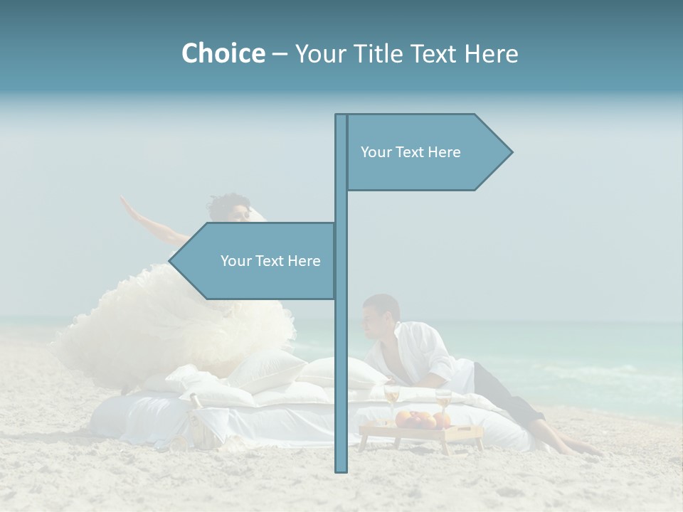 Celebration Wing Marriage PowerPoint Template