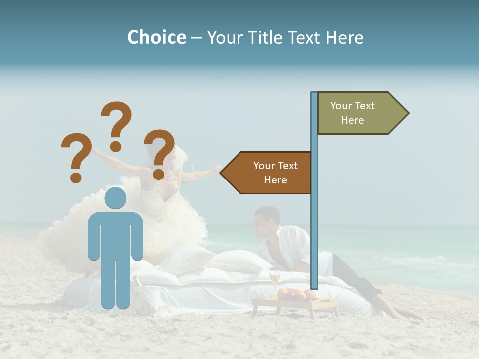 Celebration Wing Marriage PowerPoint Template