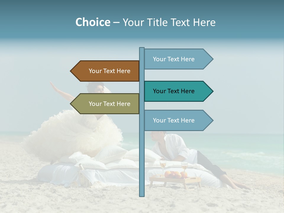 Celebration Wing Marriage PowerPoint Template