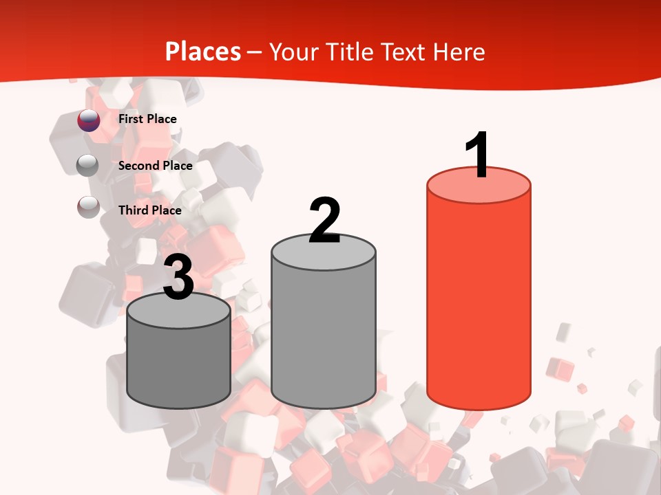 Decoration Chaos Cube PowerPoint Template