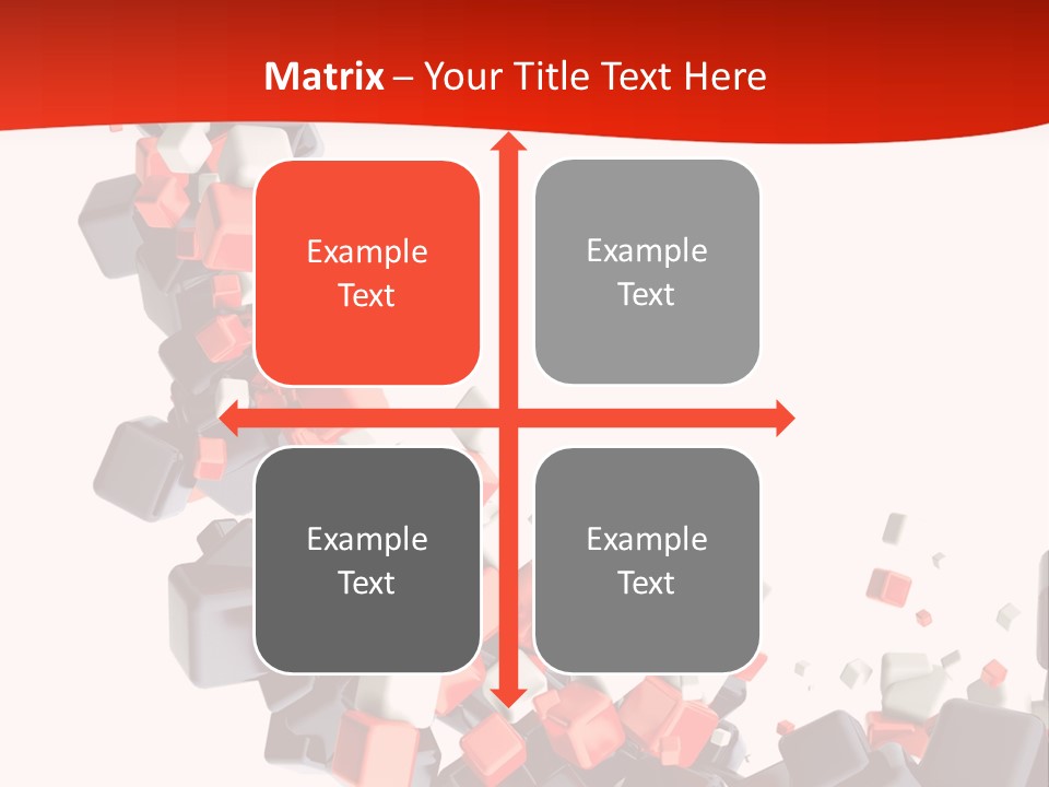 Decoration Chaos Cube PowerPoint Template