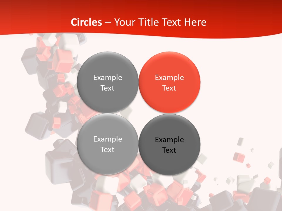 Decoration Chaos Cube PowerPoint Template