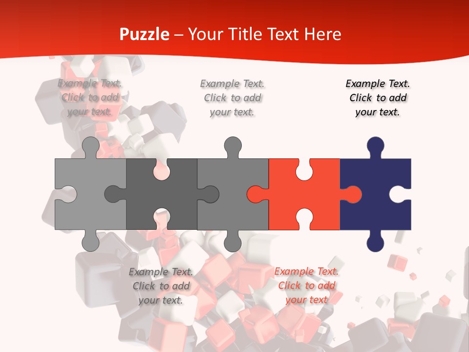 Decoration Chaos Cube PowerPoint Template