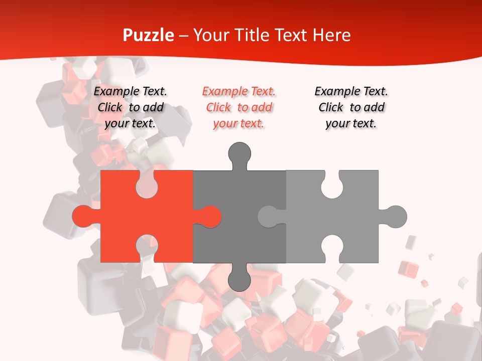 Decoration Chaos Cube PowerPoint Template