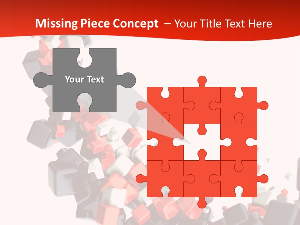 Decoration Chaos Cube PowerPoint Template