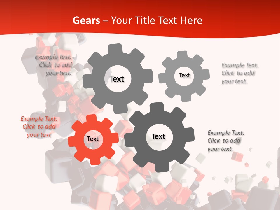 Decoration Chaos Cube PowerPoint Template