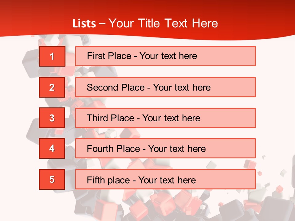 Decoration Chaos Cube PowerPoint Template