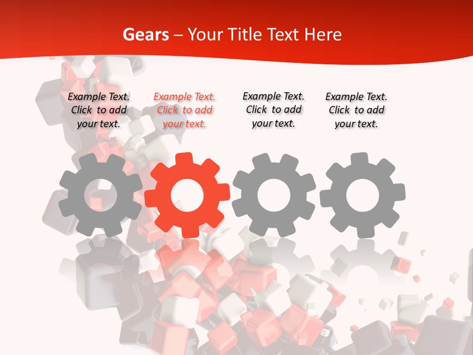 Decoration Chaos Cube PowerPoint Template