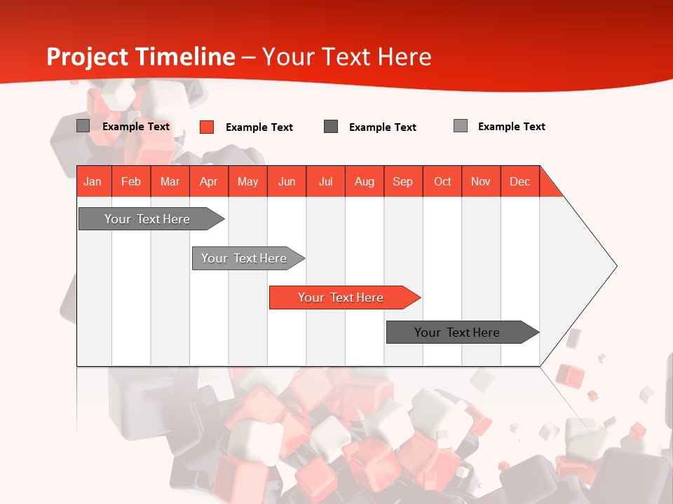 Decoration Chaos Cube PowerPoint Template