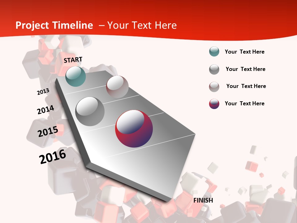 Decoration Chaos Cube PowerPoint Template