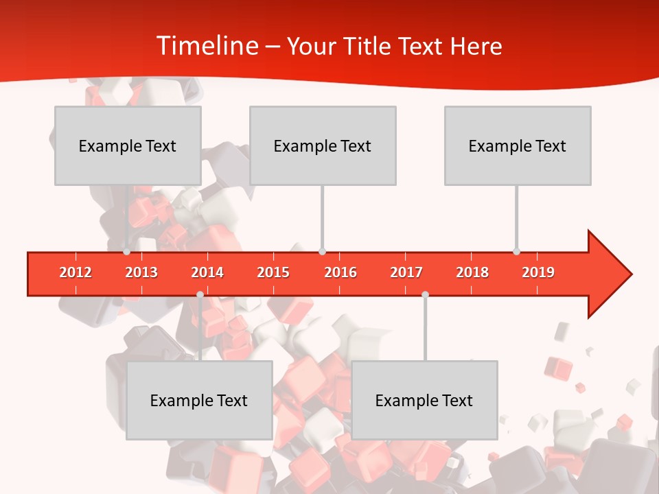 Decoration Chaos Cube PowerPoint Template