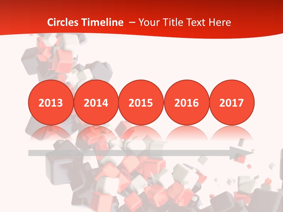 Decoration Chaos Cube PowerPoint Template