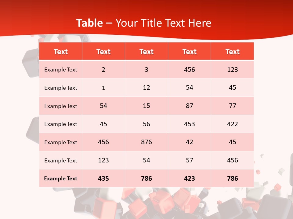 Decoration Chaos Cube PowerPoint Template