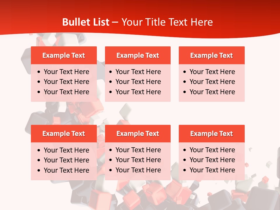 Decoration Chaos Cube PowerPoint Template