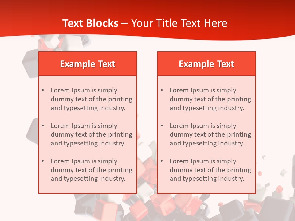 Decoration Chaos Cube PowerPoint Template
