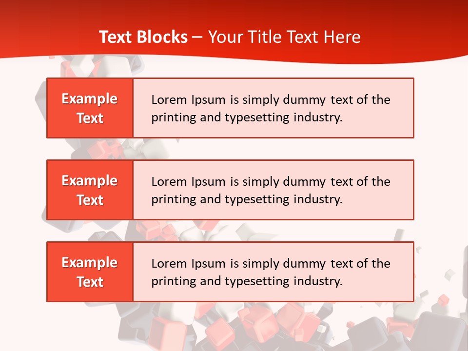 Decoration Chaos Cube PowerPoint Template
