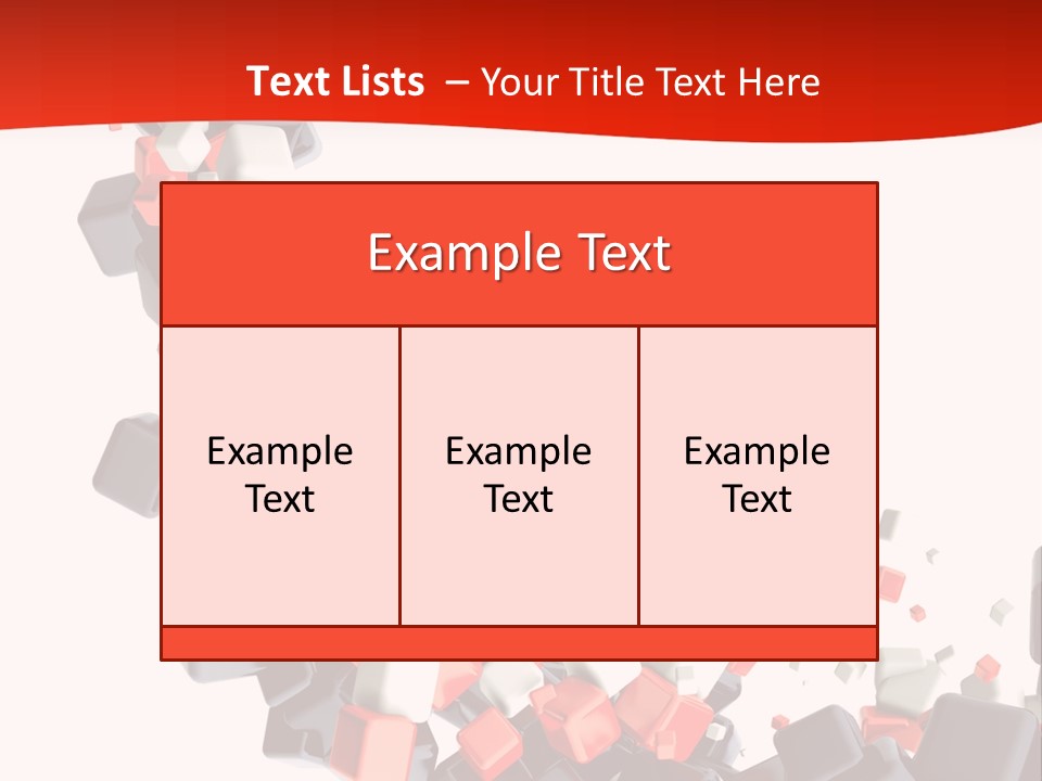 Decoration Chaos Cube PowerPoint Template