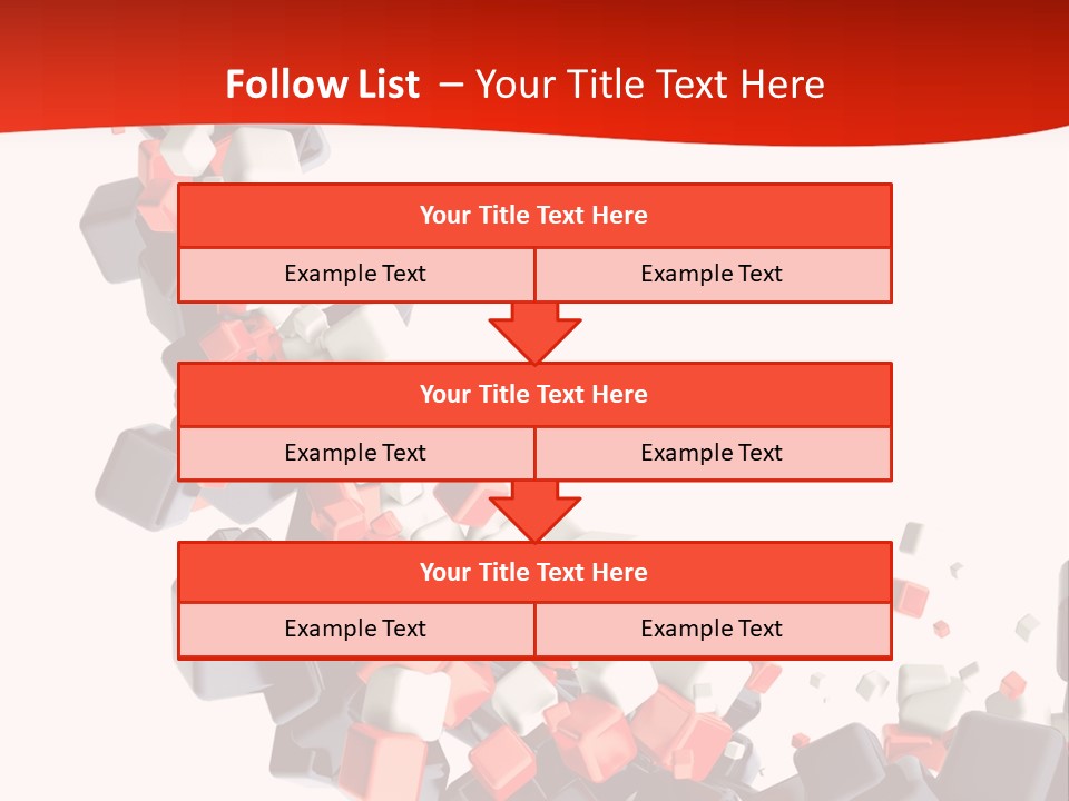 Decoration Chaos Cube PowerPoint Template