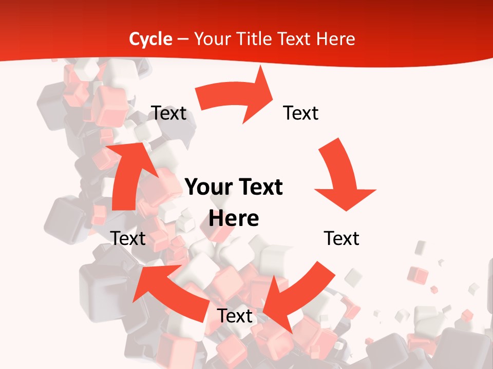 Decoration Chaos Cube PowerPoint Template