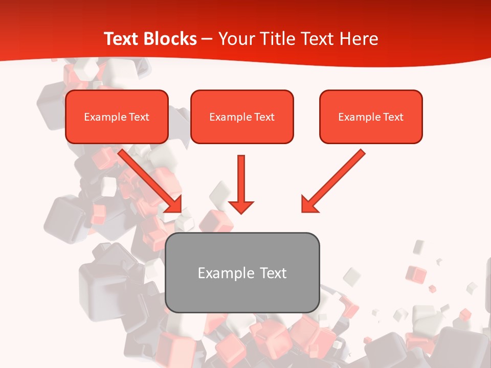 Decoration Chaos Cube PowerPoint Template