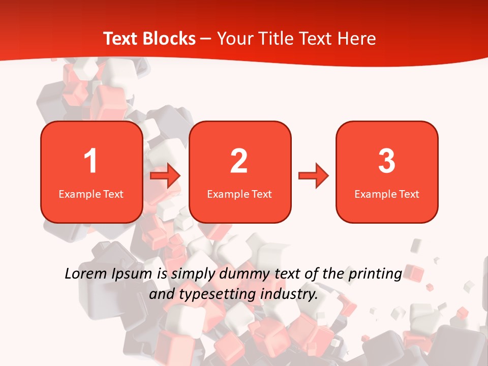 Decoration Chaos Cube PowerPoint Template