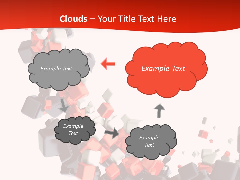 Decoration Chaos Cube PowerPoint Template