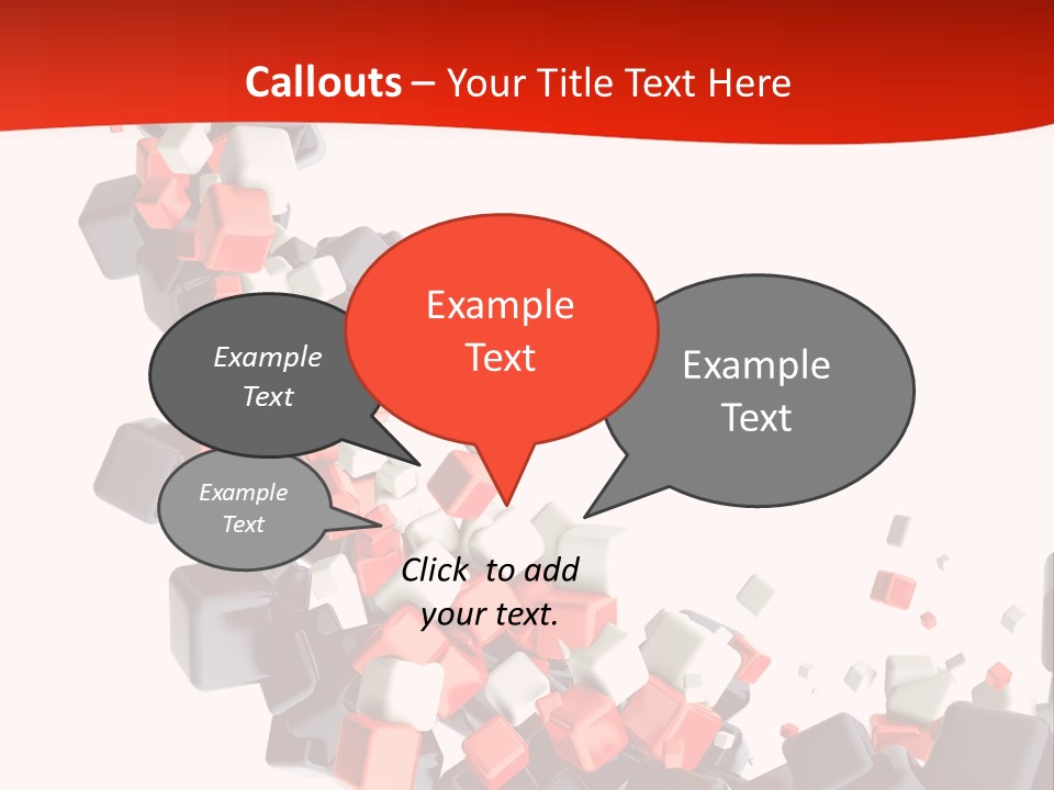 Decoration Chaos Cube PowerPoint Template