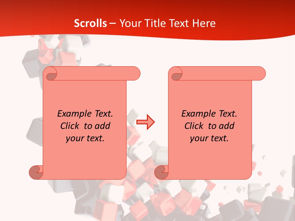 Decoration Chaos Cube PowerPoint Template