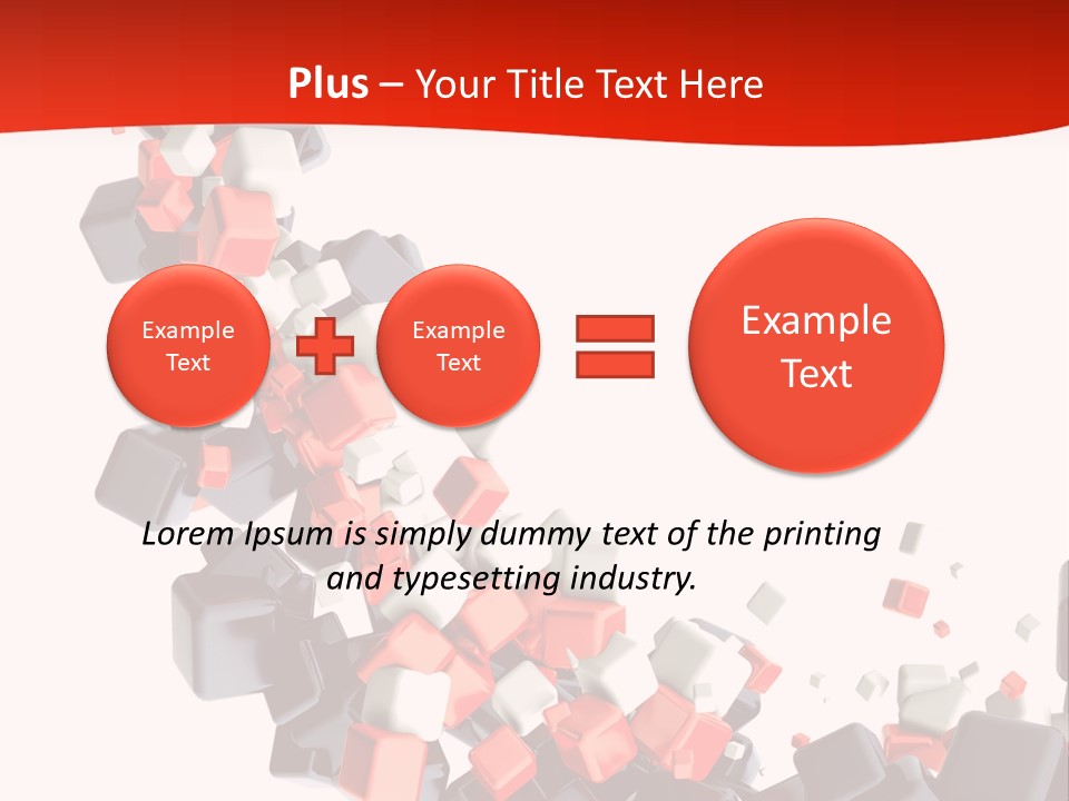 Decoration Chaos Cube PowerPoint Template