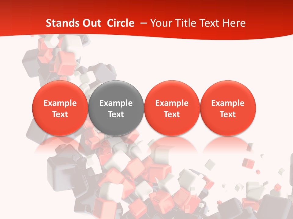 Decoration Chaos Cube PowerPoint Template