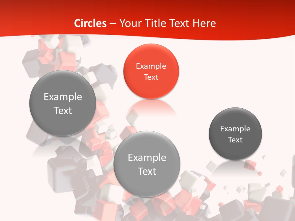 Decoration Chaos Cube PowerPoint Template