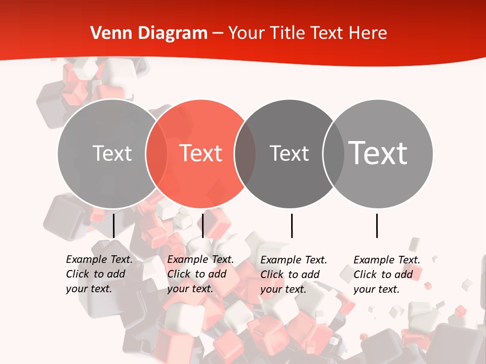 Decoration Chaos Cube PowerPoint Template