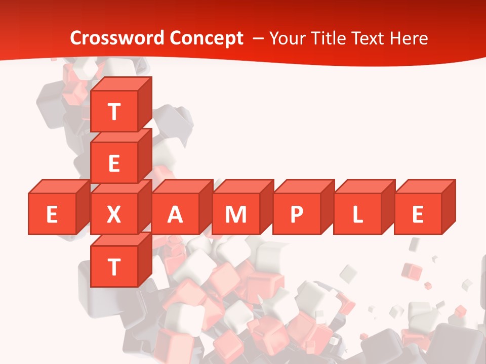 Decoration Chaos Cube PowerPoint Template