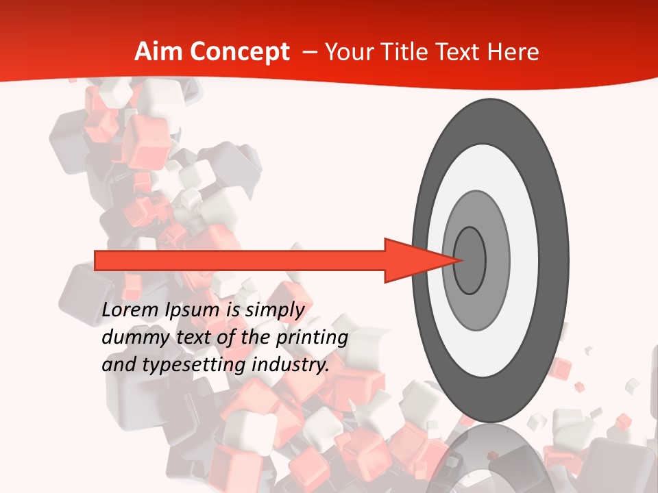 Decoration Chaos Cube PowerPoint Template