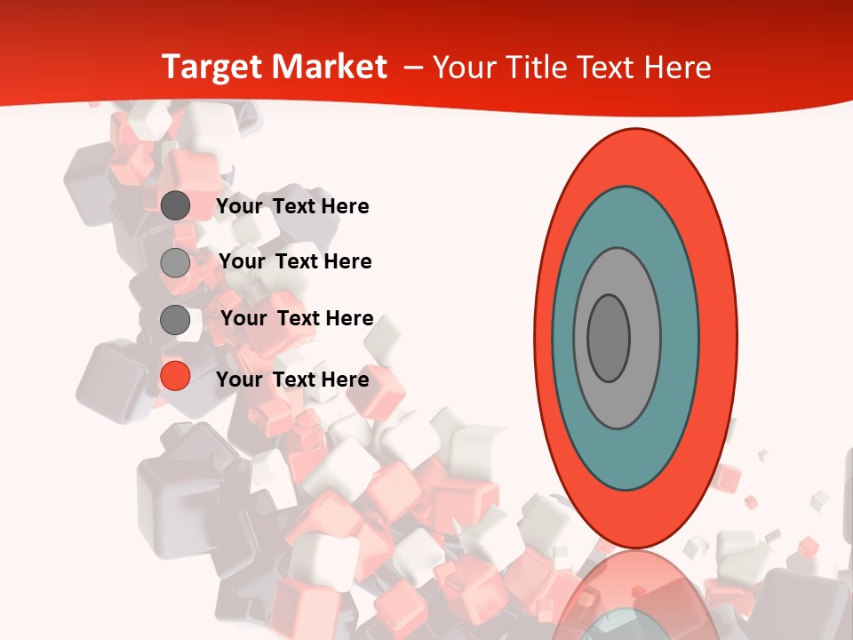 Decoration Chaos Cube PowerPoint Template