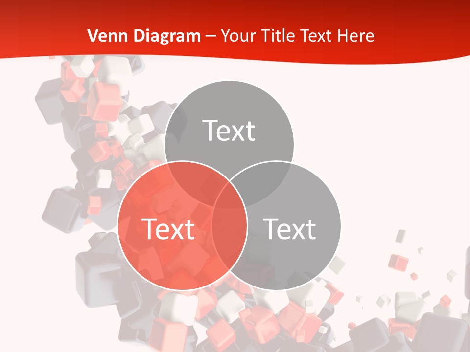 Decoration Chaos Cube PowerPoint Template