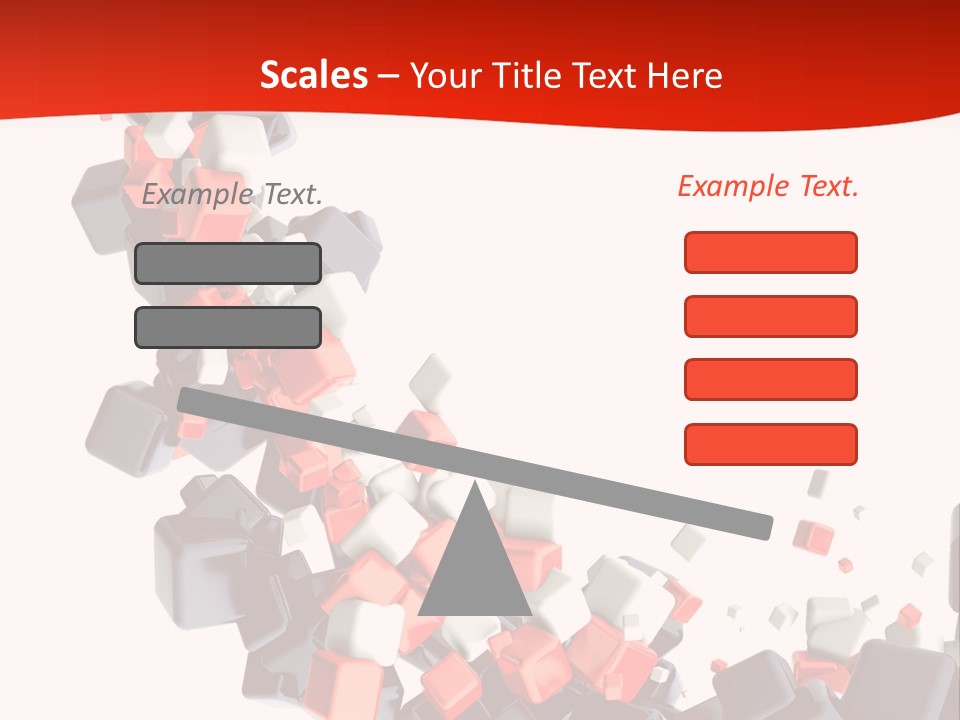 Decoration Chaos Cube PowerPoint Template