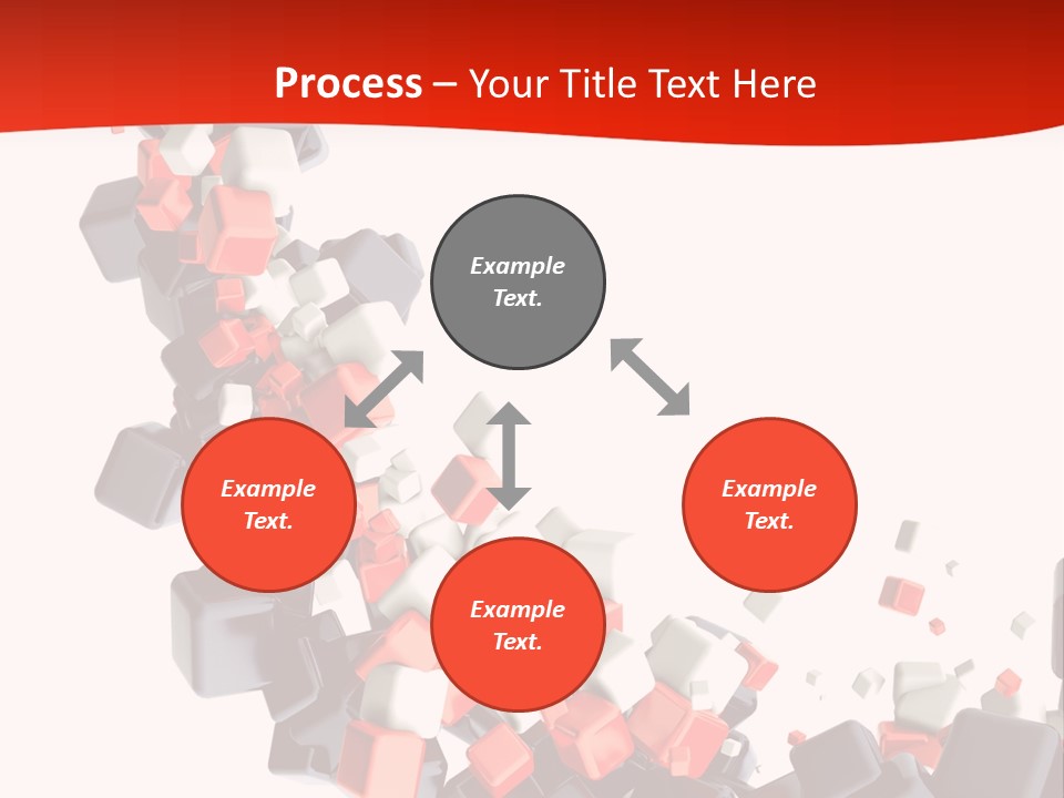 Decoration Chaos Cube PowerPoint Template
