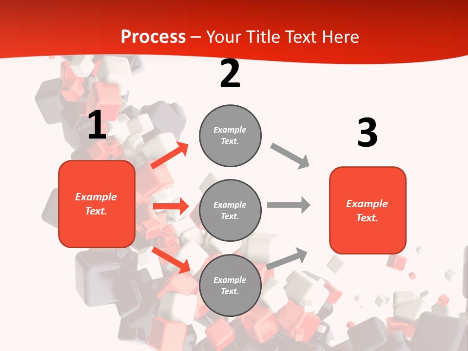 Decoration Chaos Cube PowerPoint Template