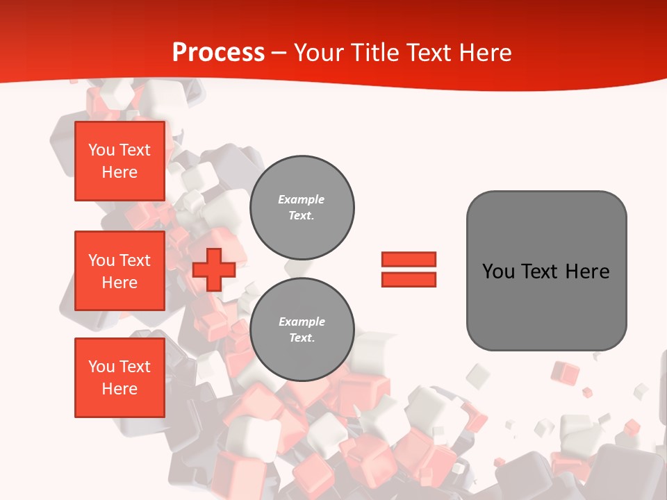 Decoration Chaos Cube PowerPoint Template