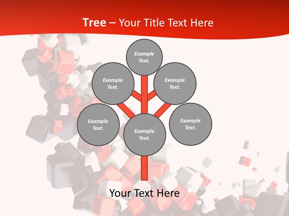 Decoration Chaos Cube PowerPoint Template