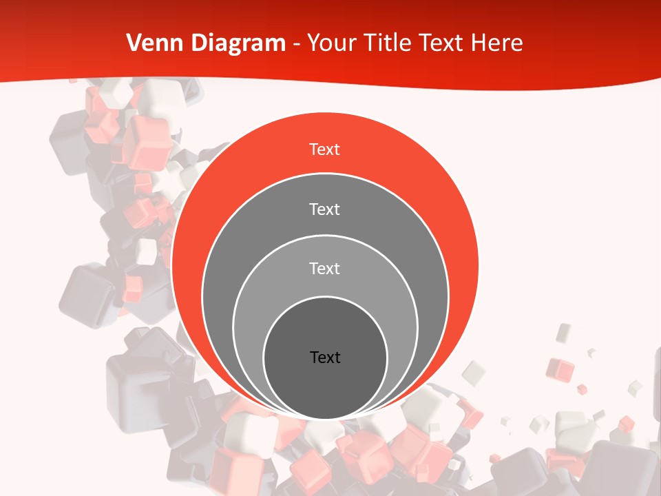 Decoration Chaos Cube PowerPoint Template