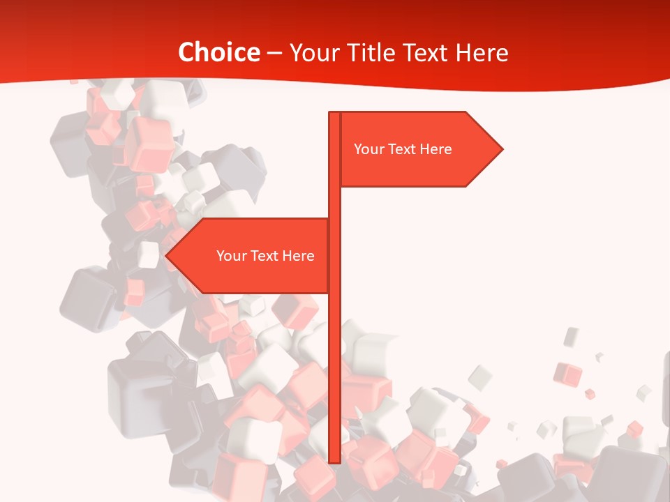 Decoration Chaos Cube PowerPoint Template