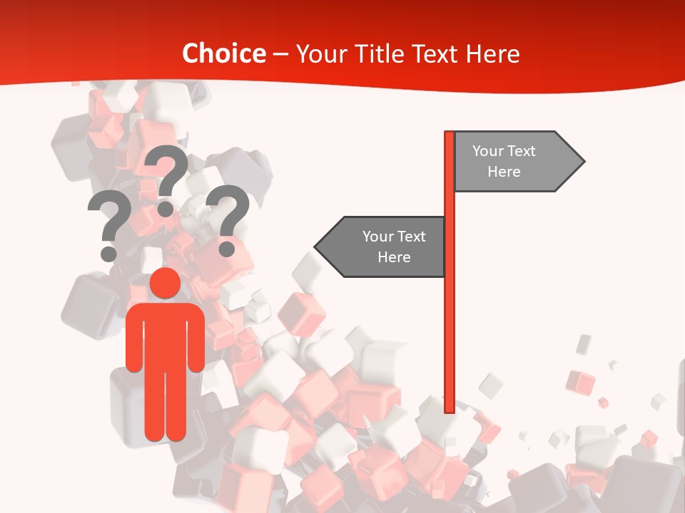Decoration Chaos Cube PowerPoint Template