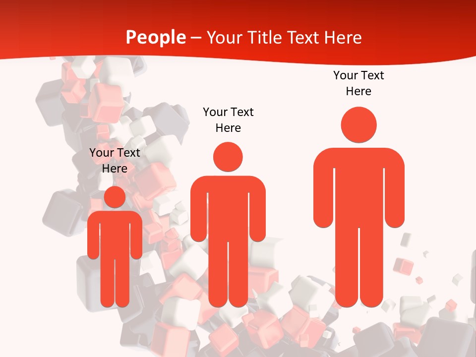 Decoration Chaos Cube PowerPoint Template